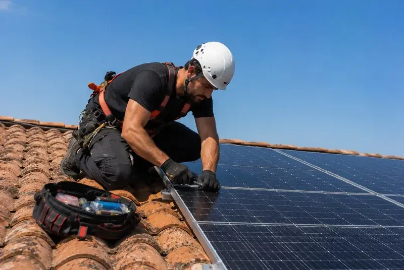 Maintenance et monitoring de panneaux solaires à Lanquais