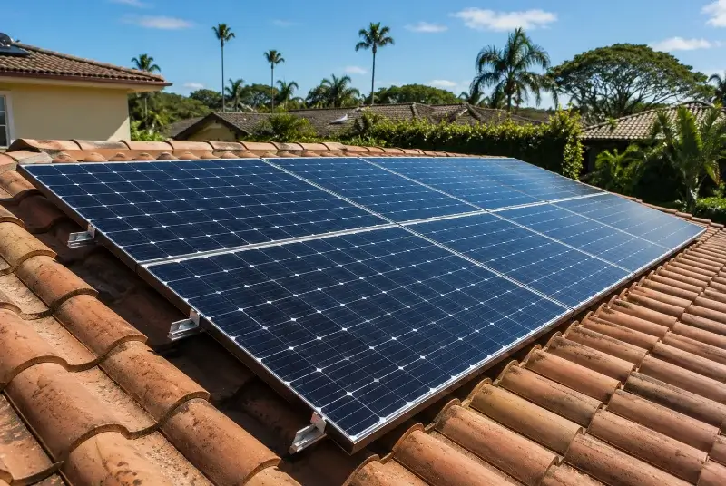 Installation de panneaux solaires à Lanquais
